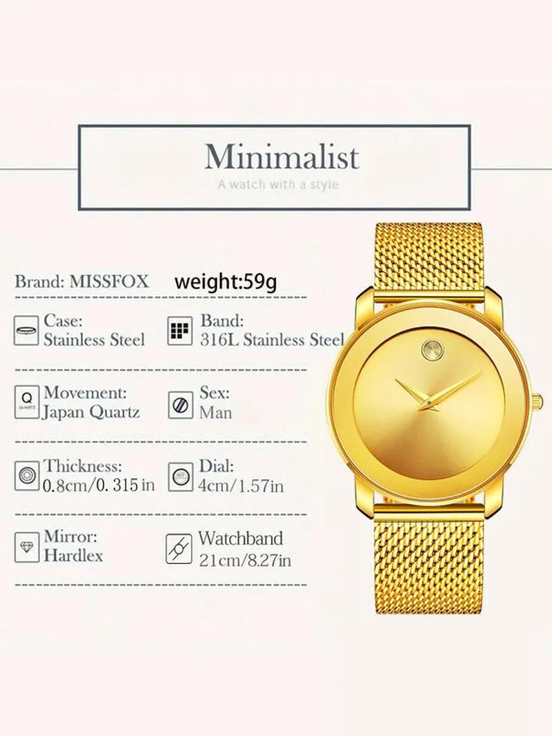 2024 Elegant Fashion round Dial Analog Quartz Watch, Casual Trendy Wristwatch, Watches for Women, Fashion Watch for Women as Gifts for Girlfriend with Box