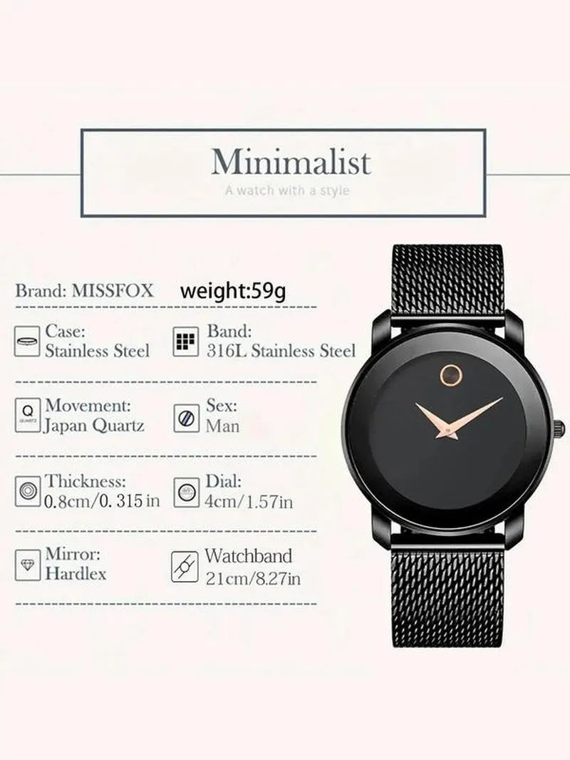 2024 Elegant Fashion round Dial Analog Quartz Watch, Casual Trendy Wristwatch, Watches for Women, Fashion Watch for Women as Gifts for Girlfriend with Box