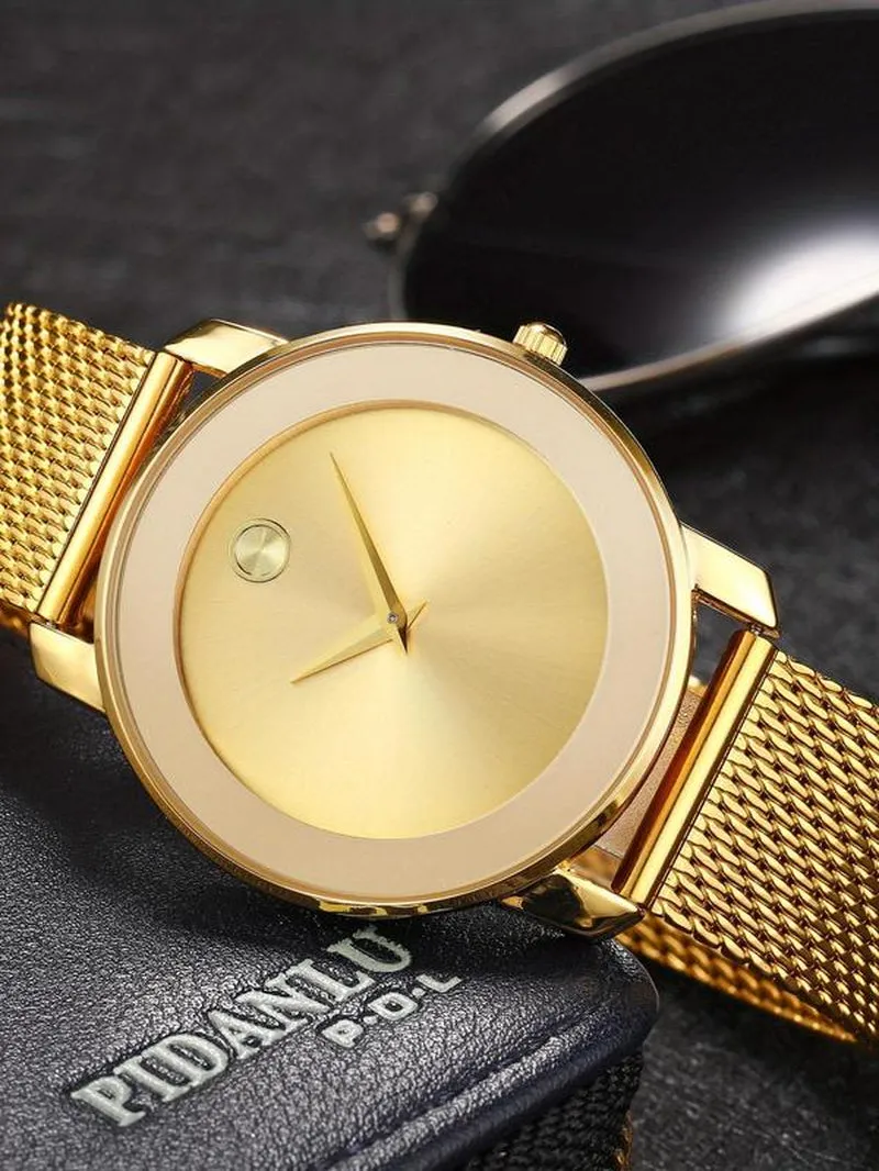 2024 Elegant Fashion round Dial Analog Quartz Watch, Casual Trendy Wristwatch, Watches for Women, Fashion Watch for Women as Gifts for Girlfriend with Box