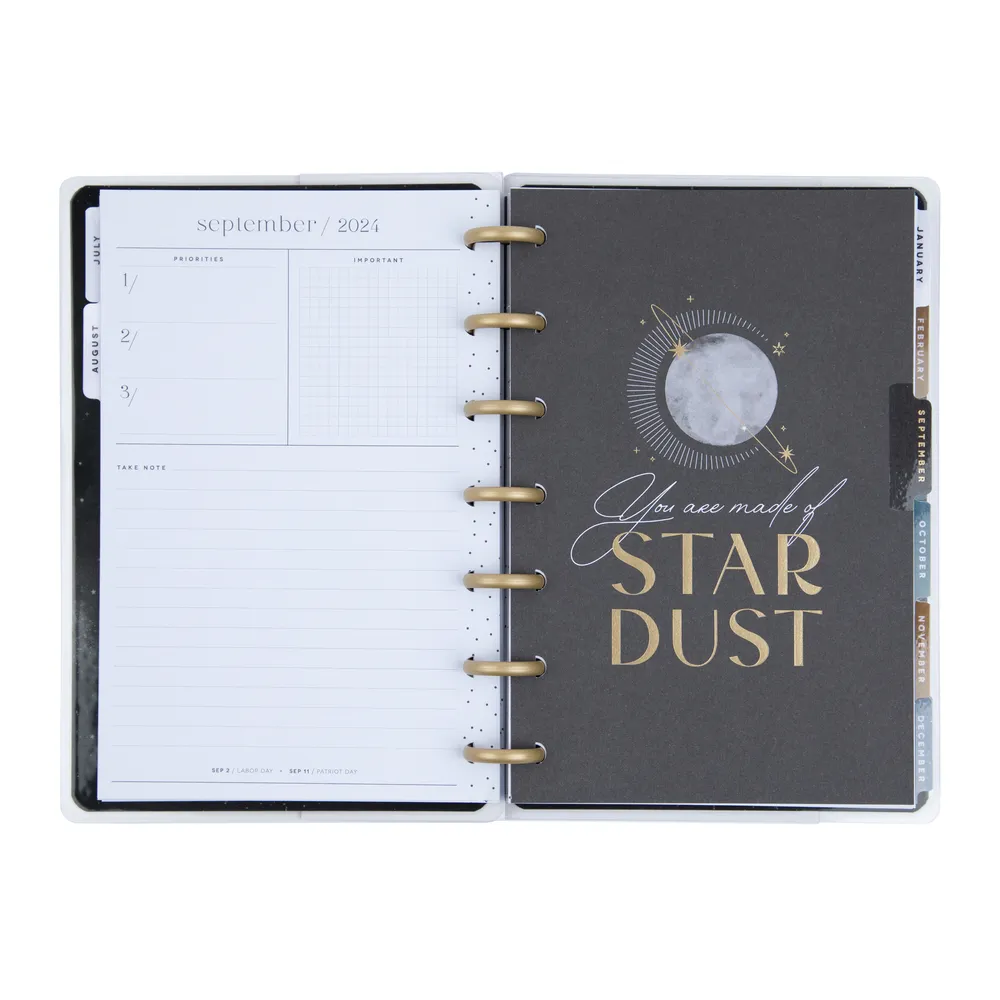 2024 Sophisticated Stargazer Happy Planner - Mini Vertical Layout - 12 Months