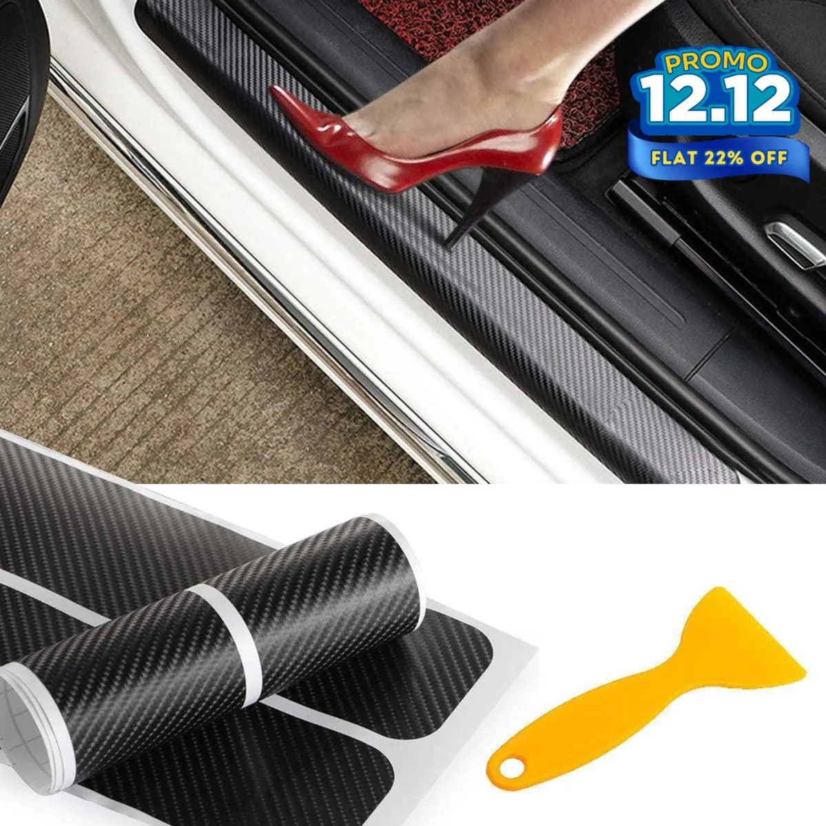 4 PCS Car Door Sill Protector