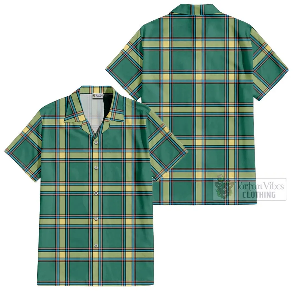 Alberta Province Canada Tartan Cotton Hawaiian Shirt