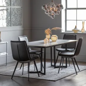 Amos Everton Dining Table Black