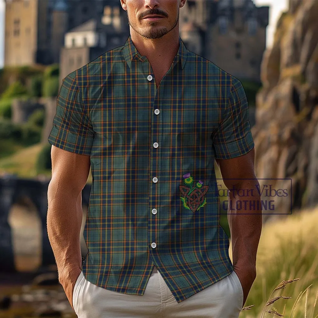 Antrim County Ireland Tartan Cotton Hawaiian Shirt