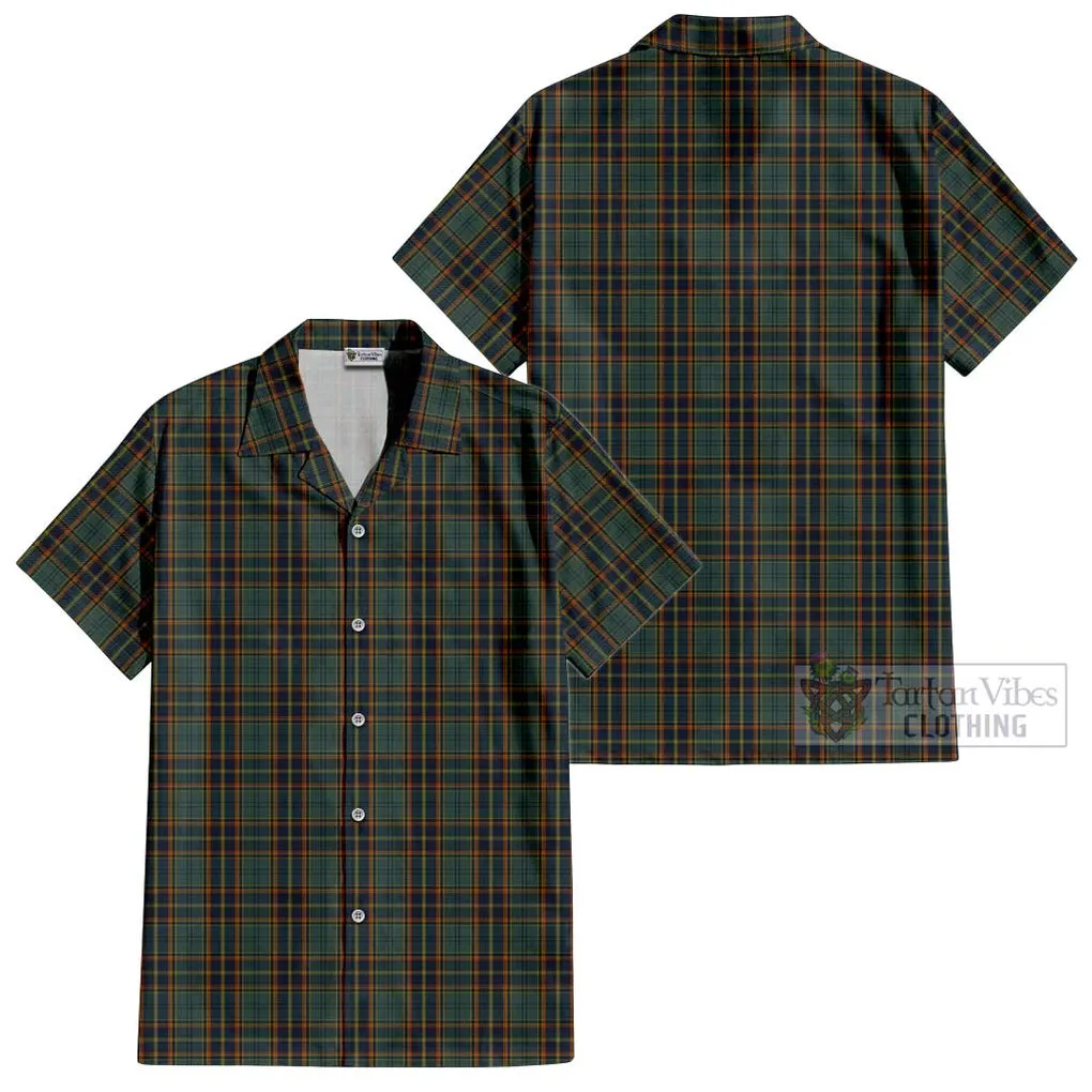 Antrim County Ireland Tartan Cotton Hawaiian Shirt