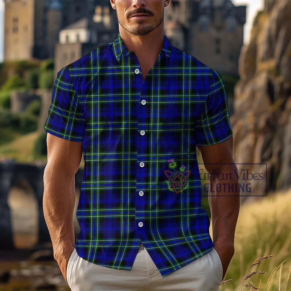 Arbuthnot Modern Tartan Cotton Hawaiian Shirt