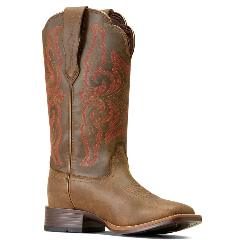 'Ariat' Women's 12" Primera StretchFit WP Western Square Toe - Pebble