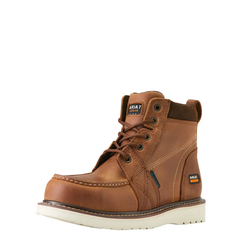 'Ariat' Women's Rebar Wedge EH WP Comp Toe - Aged Honey