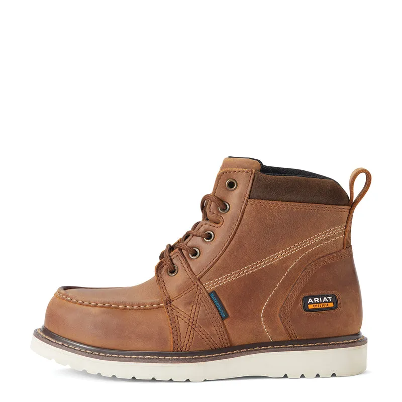 'Ariat' Women's Rebar Wedge EH WP Comp Toe - Aged Honey