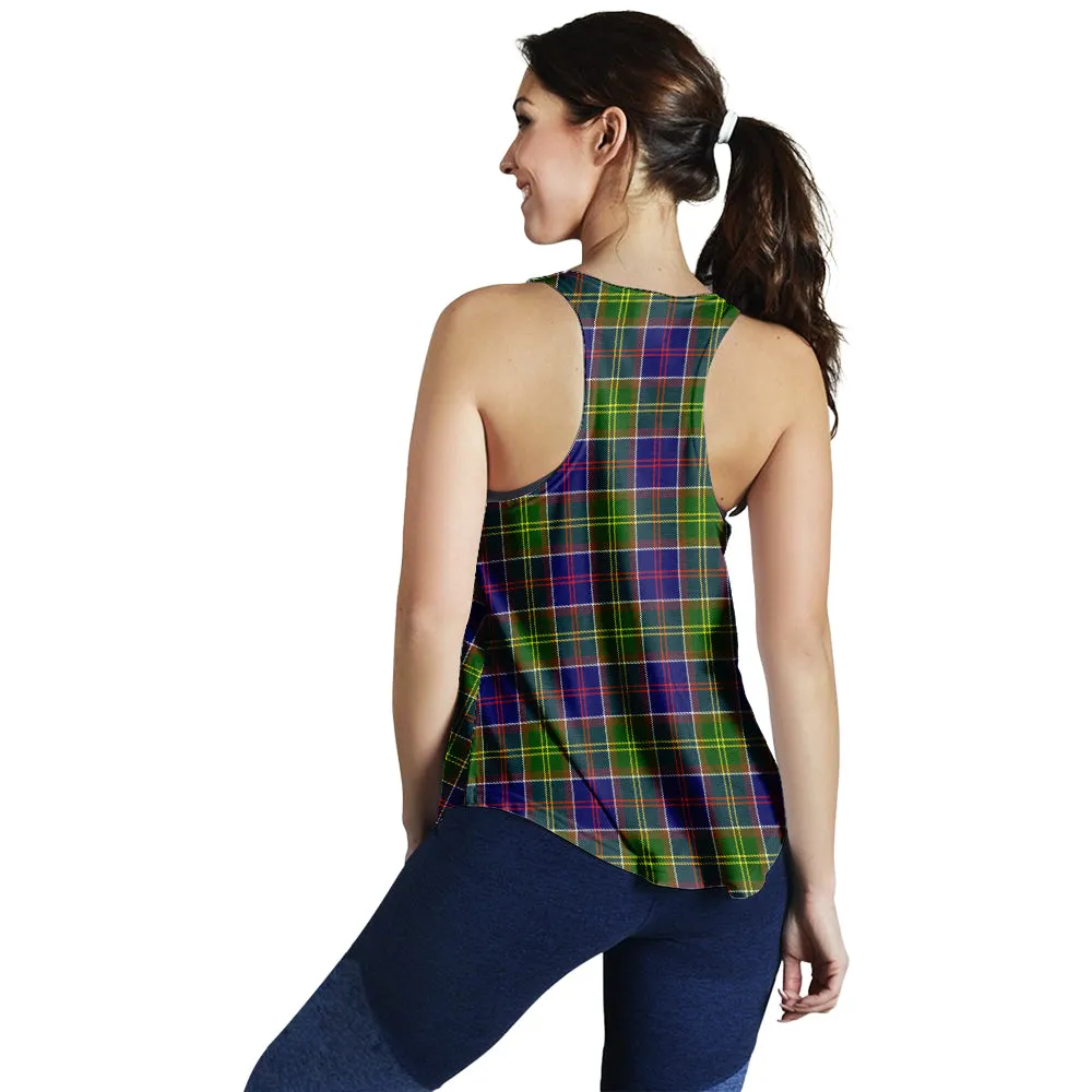 Arnott Tartan Women Racerback Tanks with Family Crest