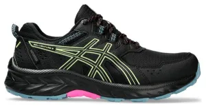 Asics Gel Venture 9 Waterproof Trail Shoes Black Yellow Blue Women's