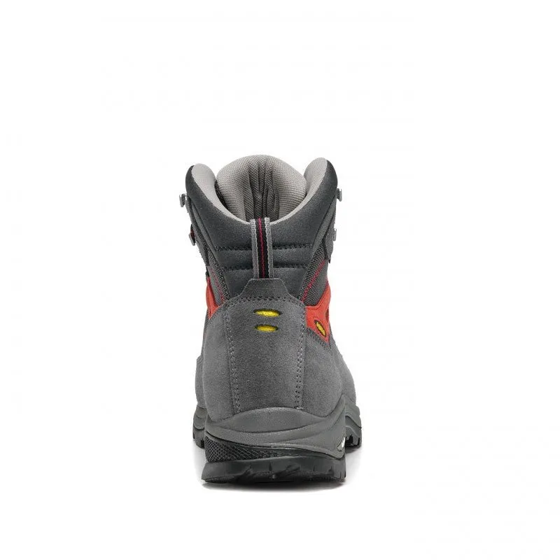 Asolo Finder GV ML Womens Hiking Boot - Grey/Gunmetal/Poppy Red