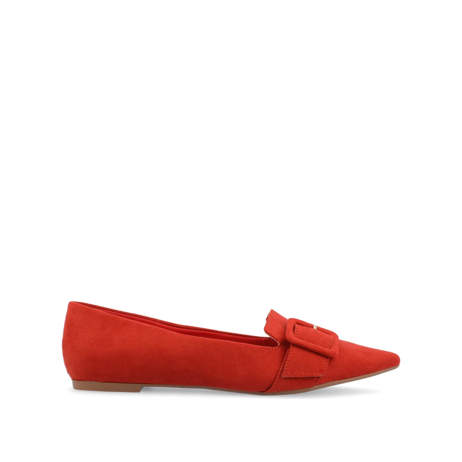 AUDREY LOAFER FLATS IN FAUX SUEDE