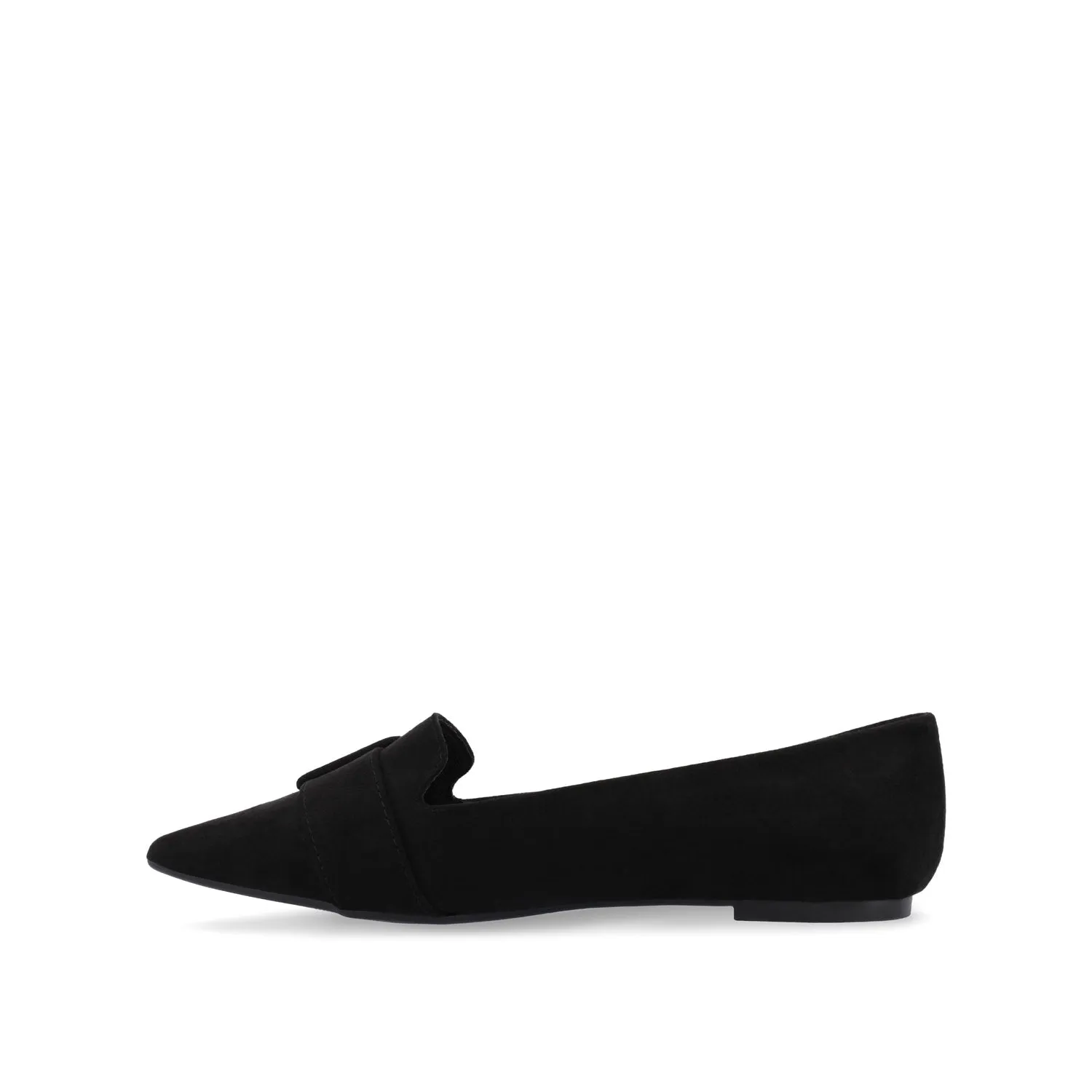 AUDREY LOAFER FLATS IN FAUX SUEDE