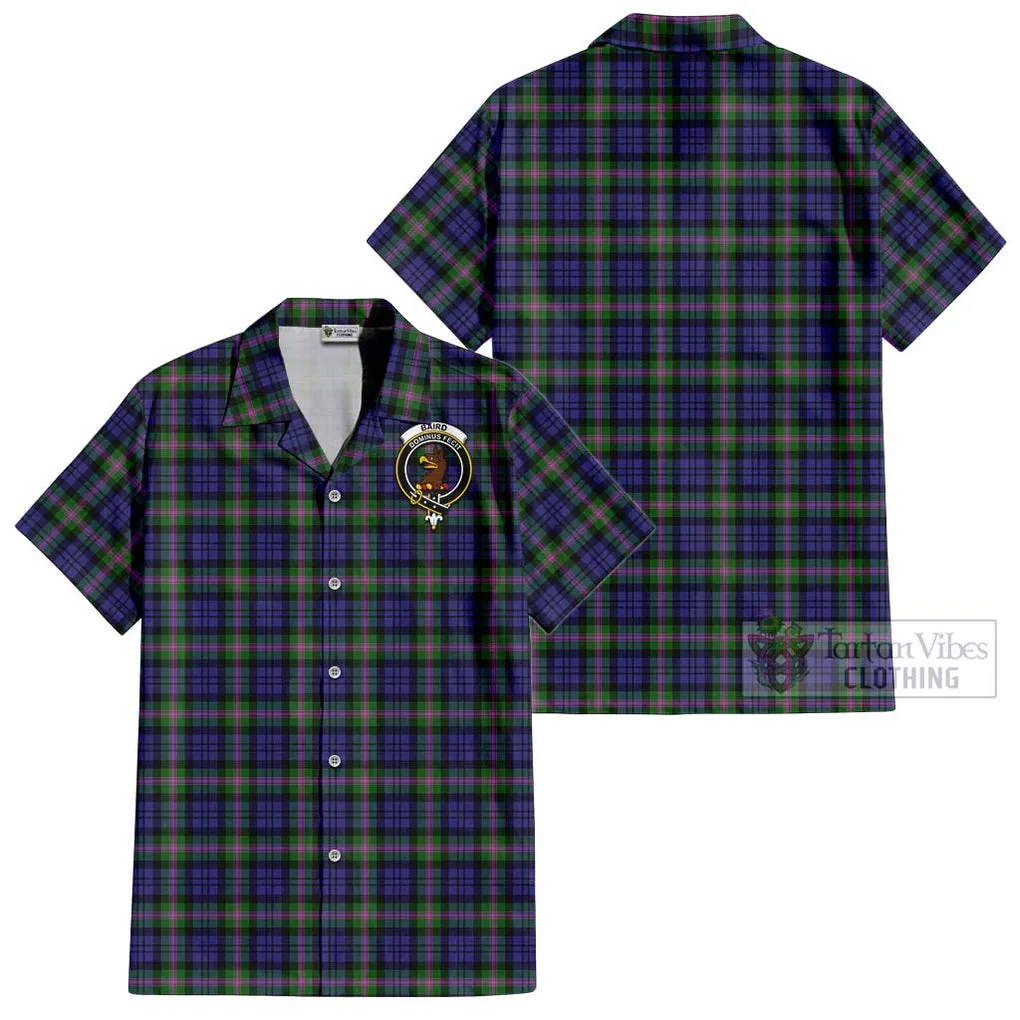 Baird Modern Tartan Cotton Hawaiian Shirt with Family Crest