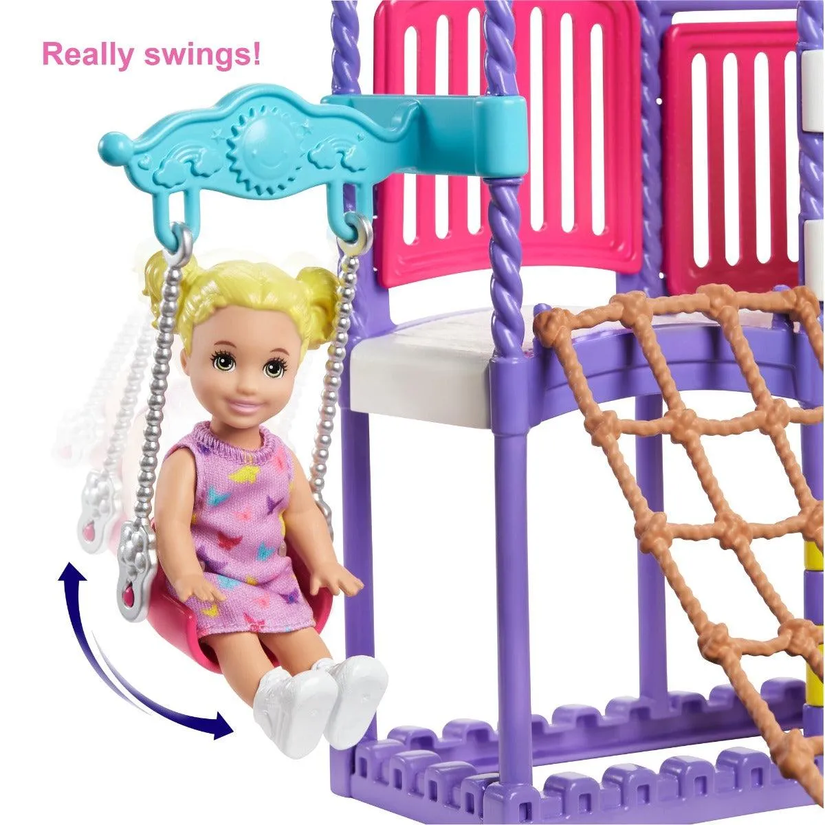 Barbie Skipper Babysitters Climb 'N Explore Playground Dolls And Playset