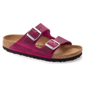 'Birkenstock' Women's Arizona Oiled Leather Sandal - Festival Fuchsia