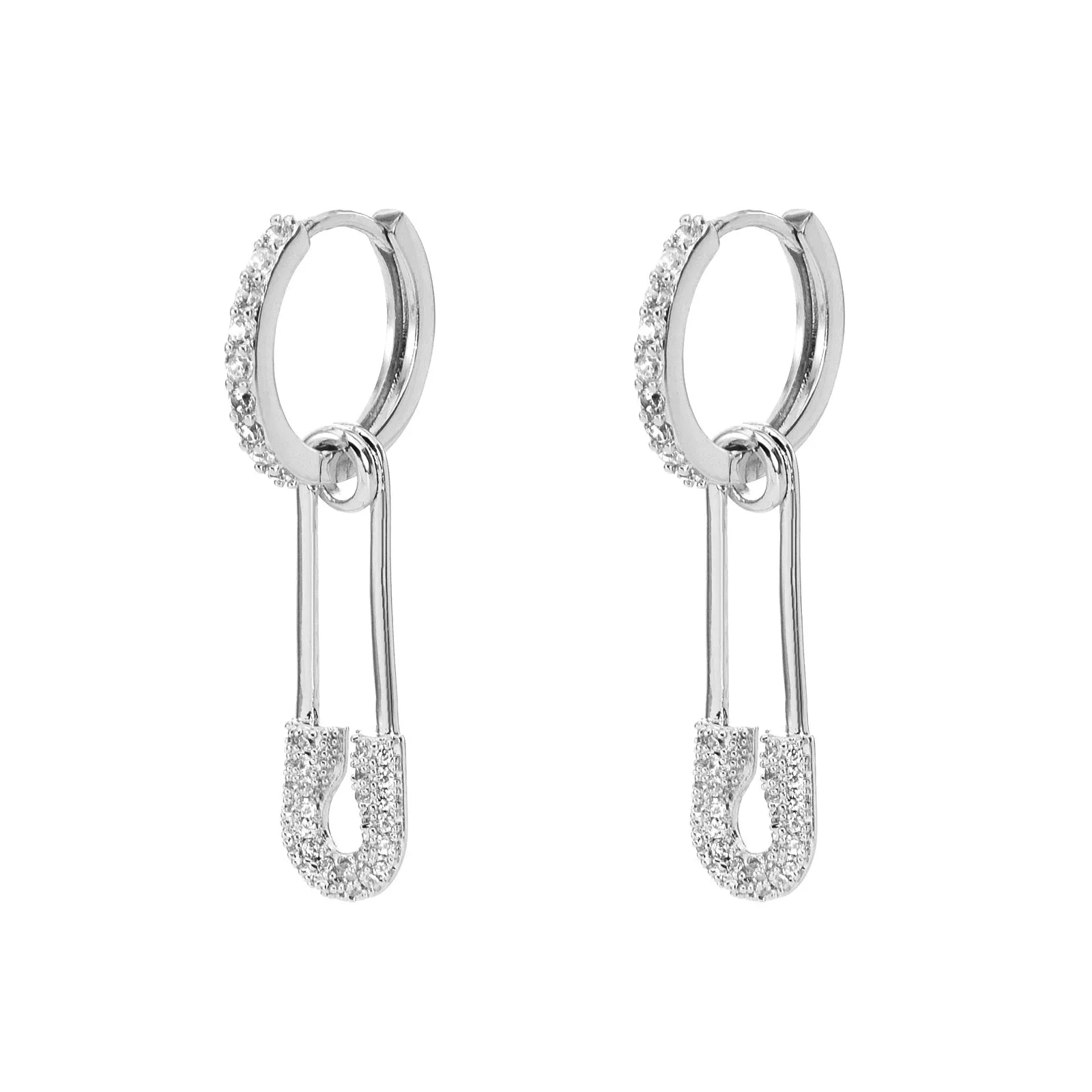 BONBONWHIMS x DAN & ALIX SAFETY PIN CHARM EARRINGS (PAIR)