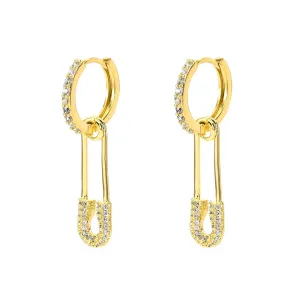 BONBONWHIMS x DAN & ALIX SAFETY PIN CHARM EARRINGS (PAIR)