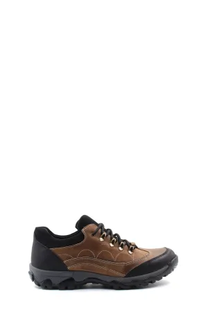 Brown and Black Suede Hiking Shoes Wessi