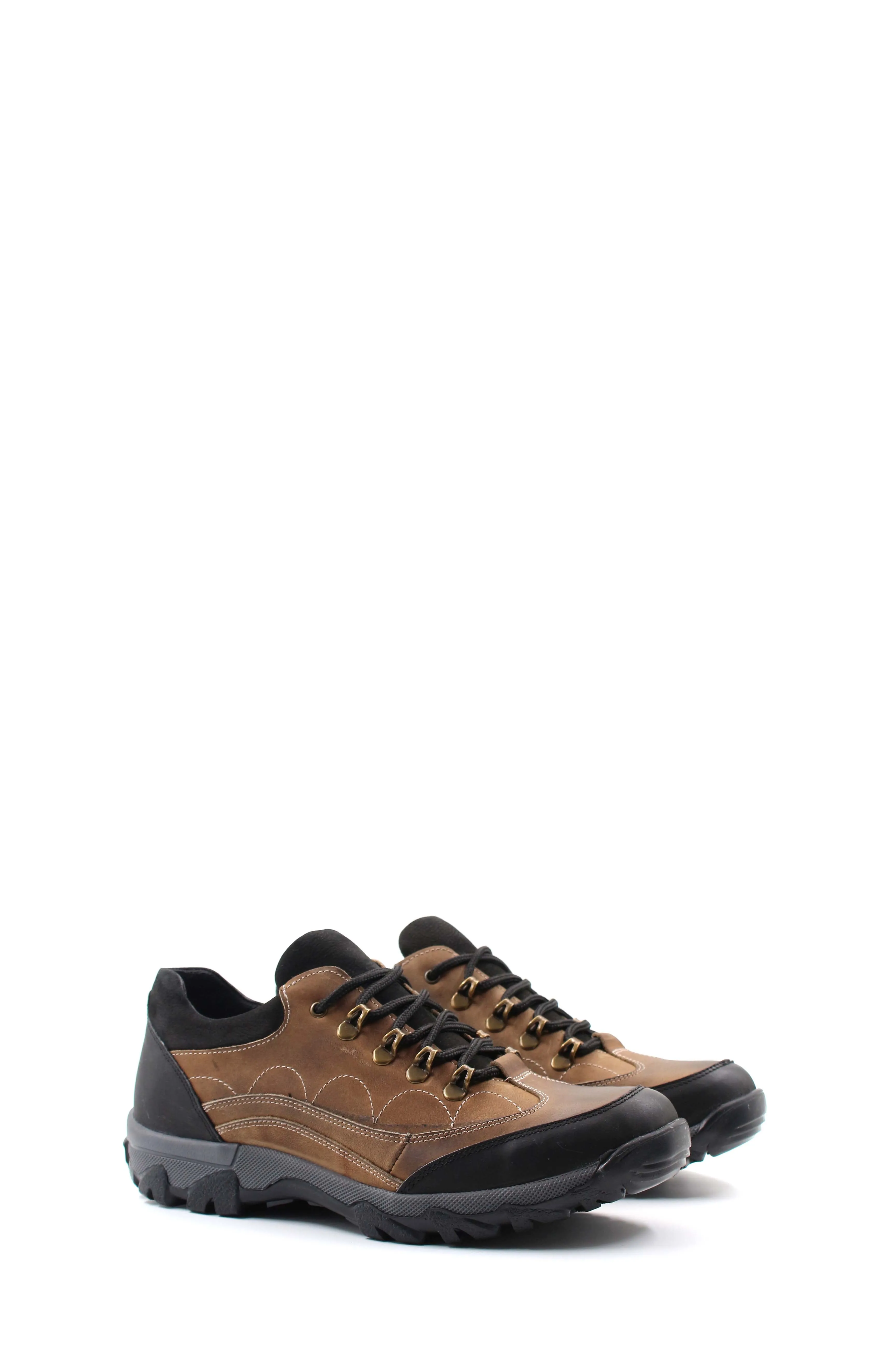 Brown and Black Suede Hiking Shoes Wessi