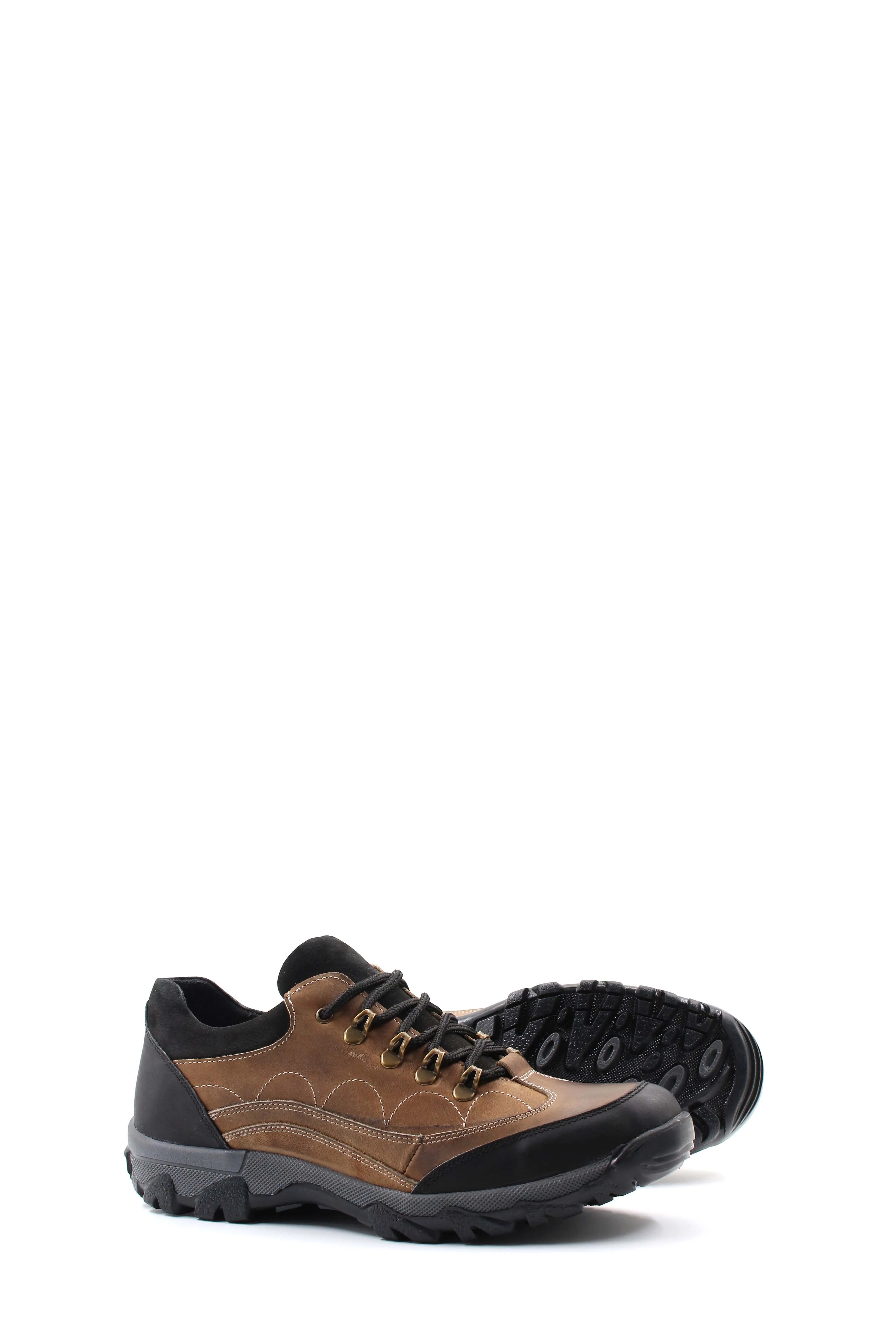 Brown and Black Suede Hiking Shoes Wessi