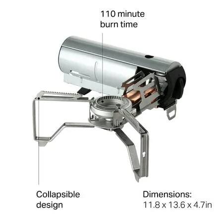 Burner for home and camp Snow Peak, gray