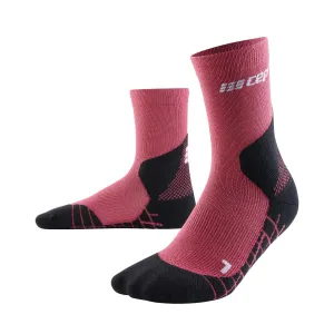 CEP Women&#x27;s Hiking Light Merino Mid Cut Compression Socks Berry | Buy CEP Women&#x27;s Hiking Light Merino Mid Cut Compression Socks Berry here | Outnorth