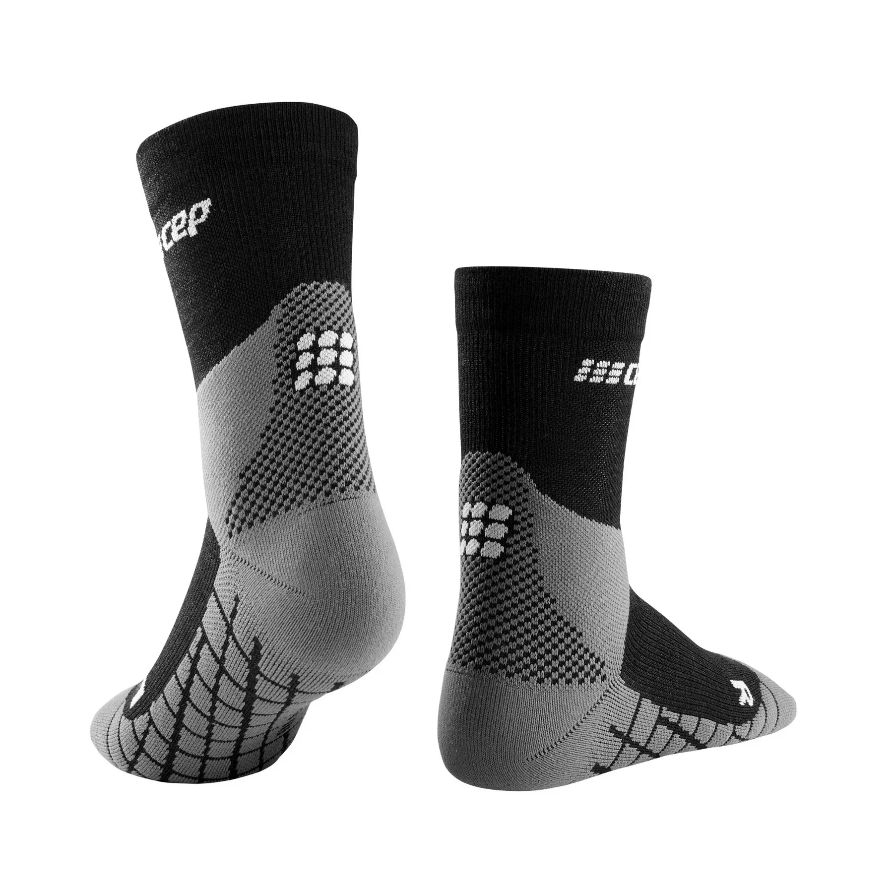 CEP Women&#x27;s Hiking Light Merino Mid Cut Compression Socks Black | Buy CEP Women&#x27;s Hiking Light Merino Mid Cut Compression Socks Black here | Outnorth