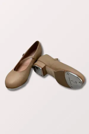 Children's Tap-On Leather Tap Shoes - Tan