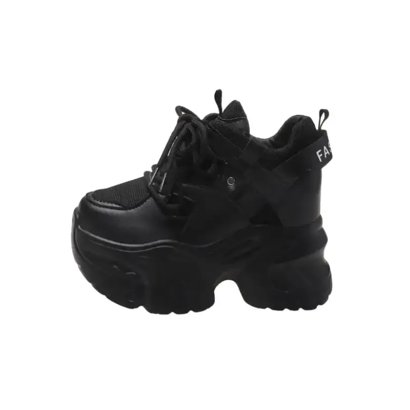 Chunky Platform Double Lace Up Sneakers