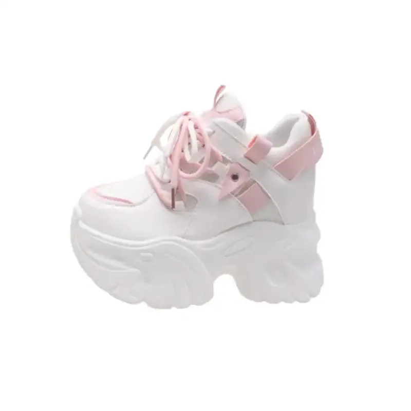 Chunky Platform Double Lace Up Sneakers