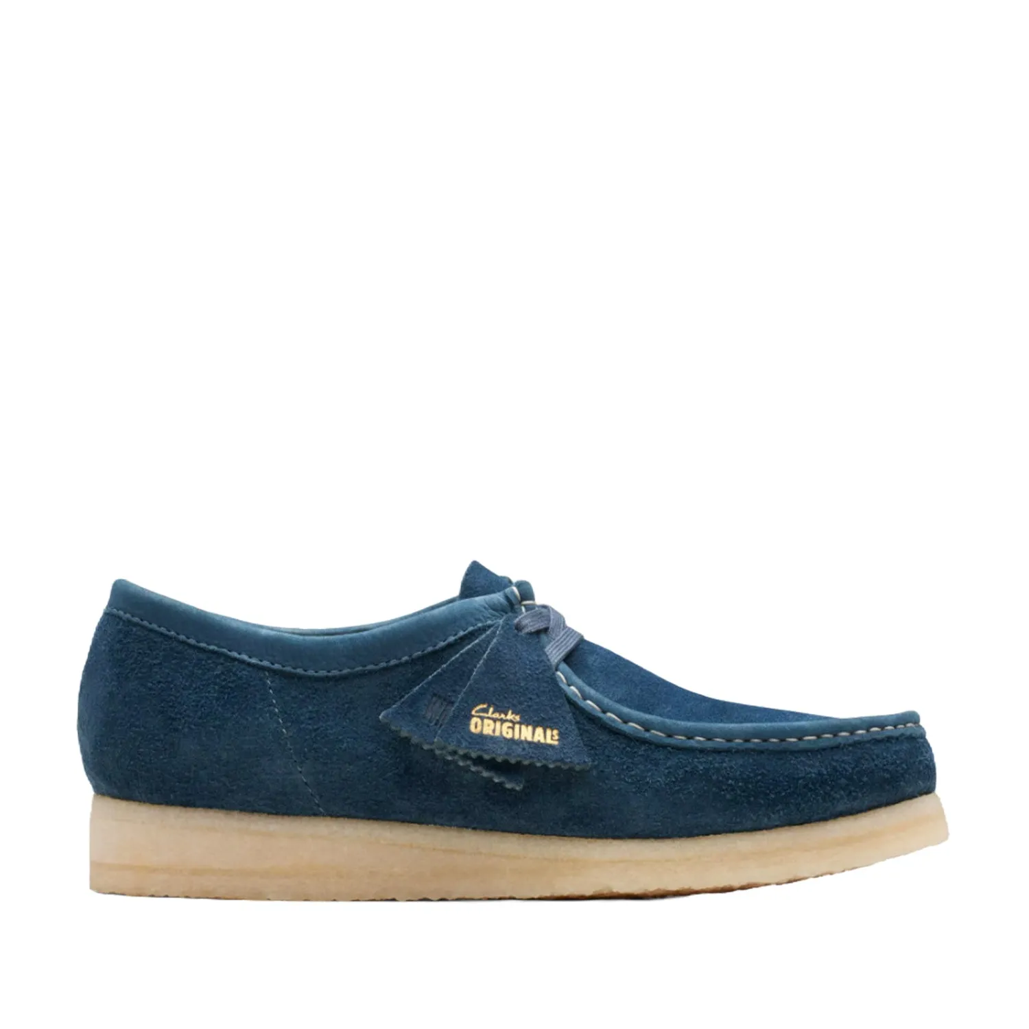 Clarks Men's Wallabee in Navy/Teal