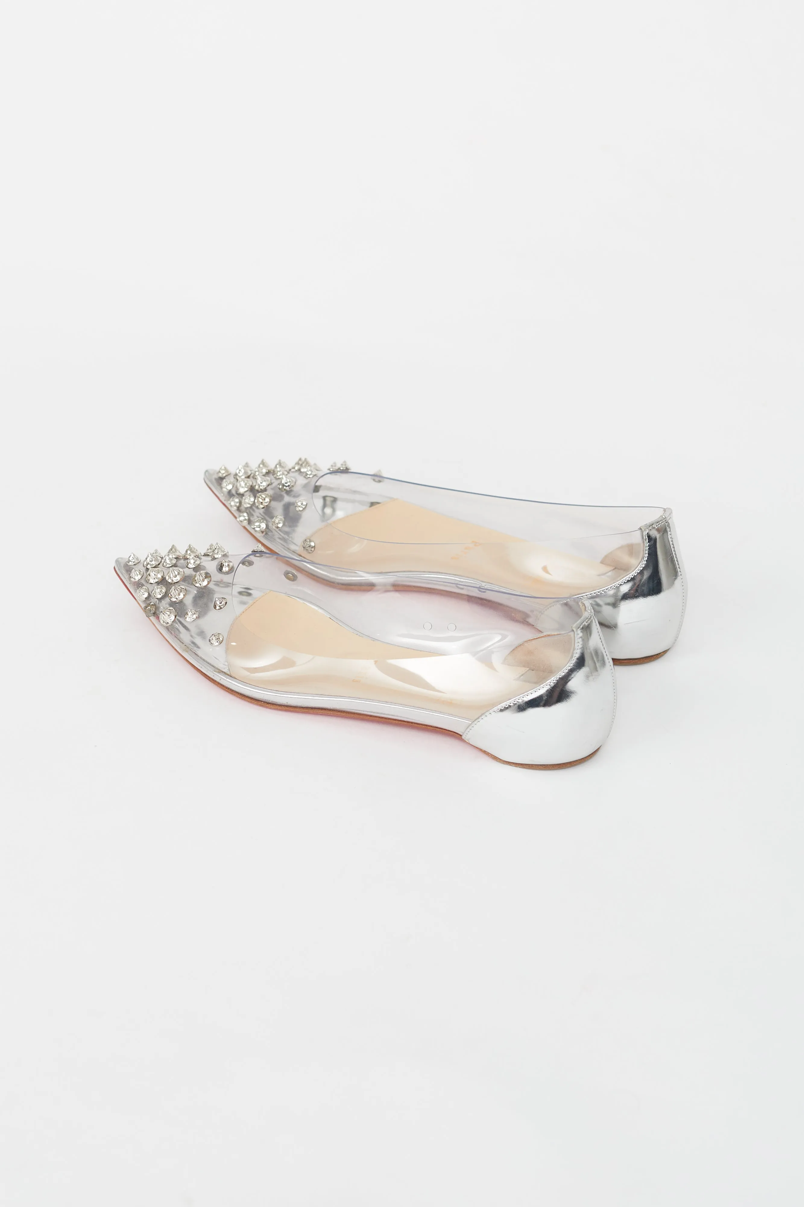 Clear & Silver PVC Ballet Flat