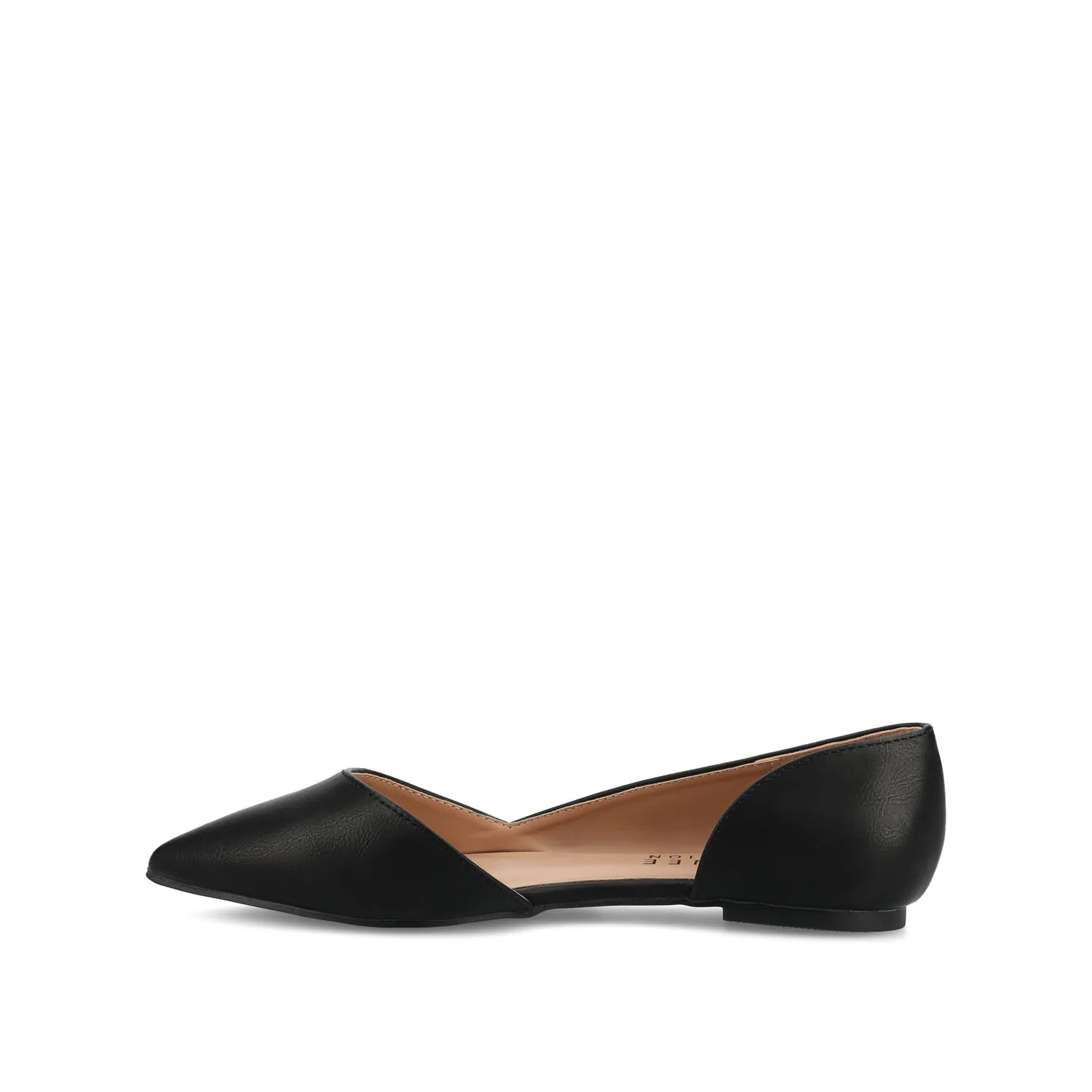 CORTNI D'ORSAY FLATS IN FAUX LEATHER