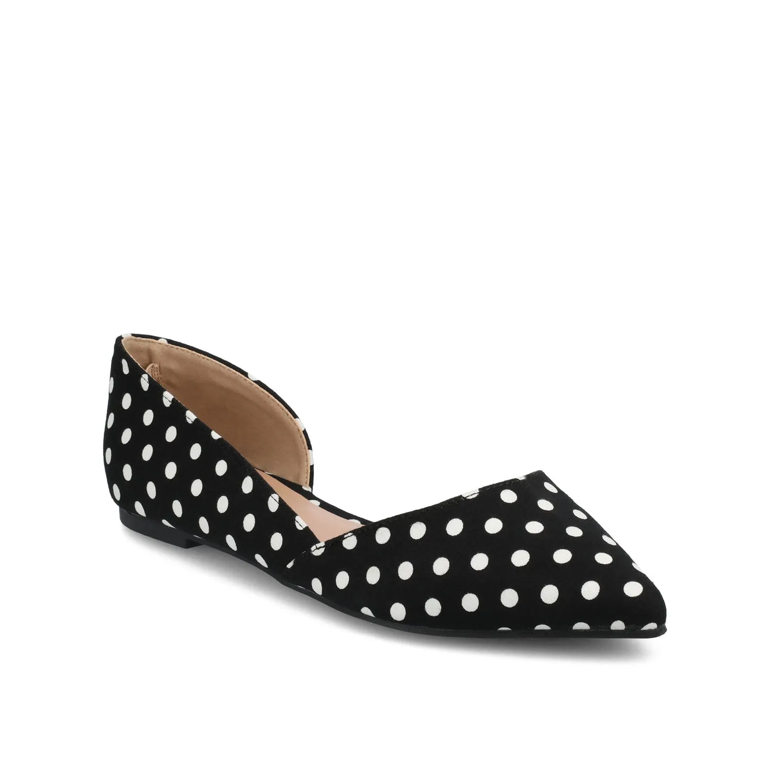 CORTNI D'ORSAY FLATS IN FAUX LEATHER