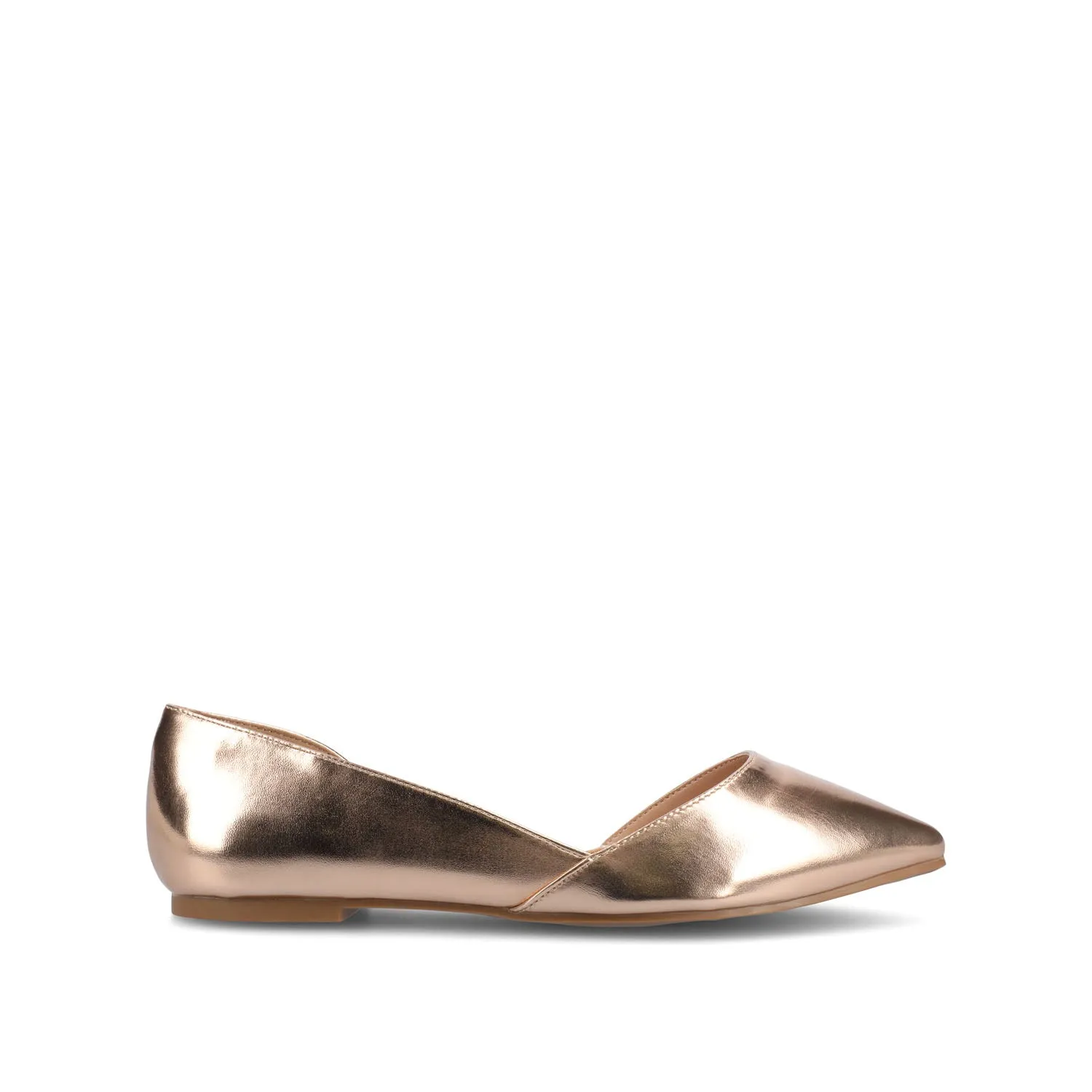 CORTNI D'ORSAY FLATS IN FAUX LEATHER