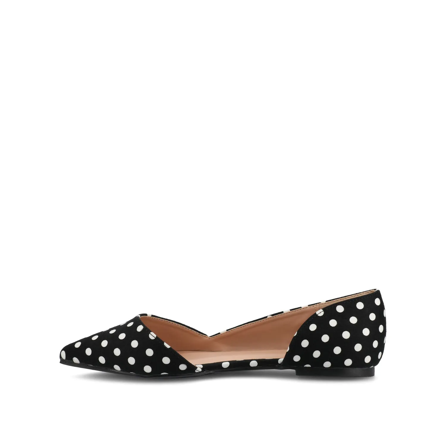 CORTNI D'ORSAY FLATS IN FAUX LEATHER