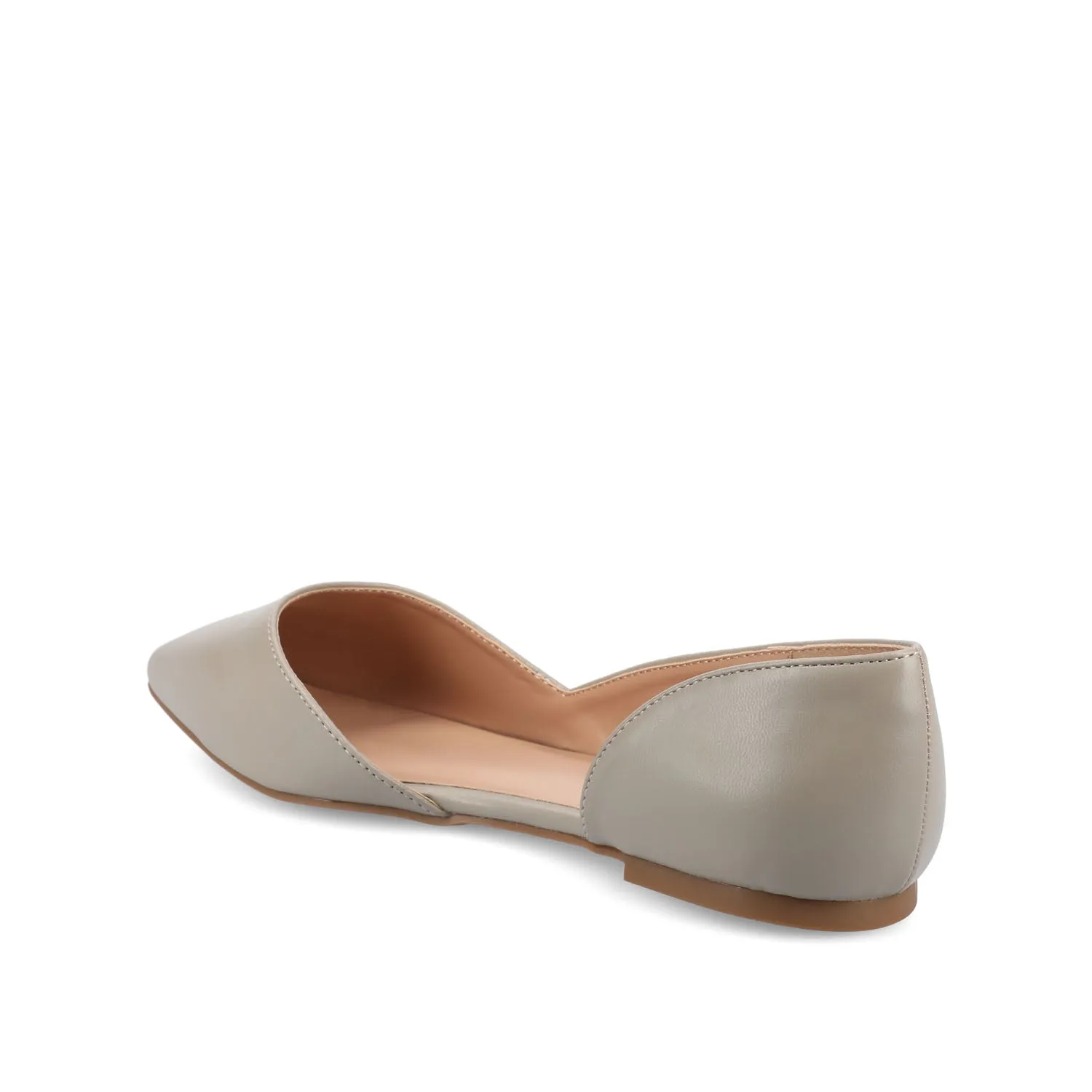 CORTNI D'ORSAY FLATS IN FAUX LEATHER