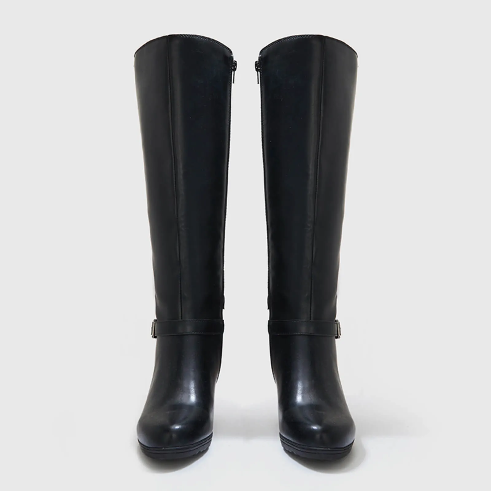 Crocodile Pattern Knee High Boots with Zipper