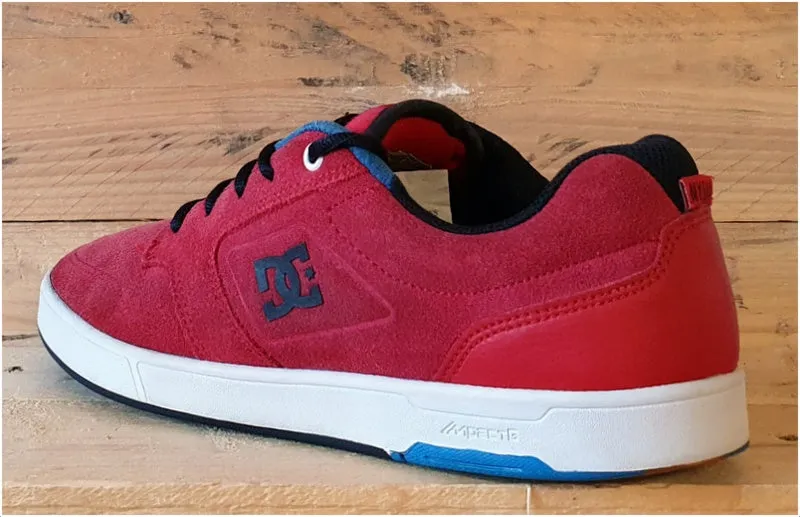 DC Shoes NYJAH S Skate Low Suede Trainers UK7/US8/EU40.5 320360 Red/Black/White