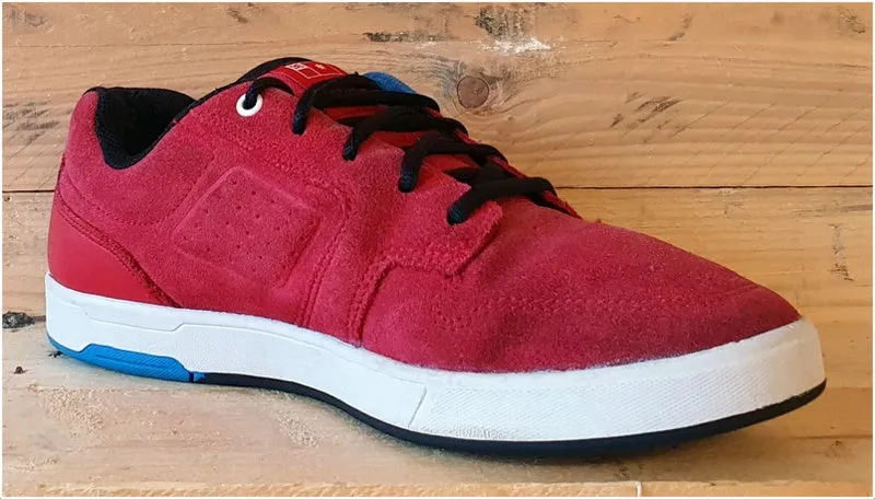 DC Shoes NYJAH S Skate Low Suede Trainers UK7/US8/EU40.5 320360 Red/Black/White