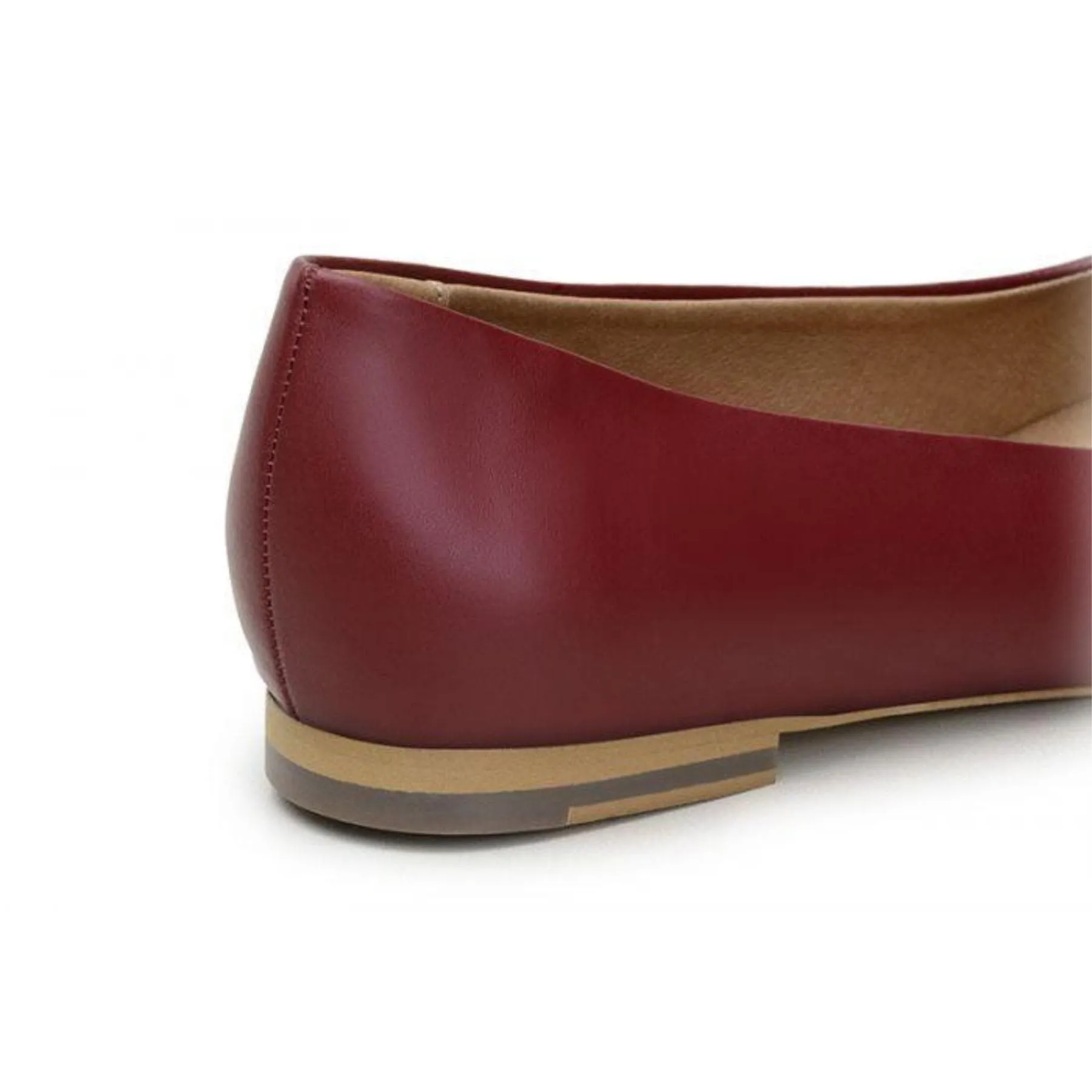 'Diana' Vegan Women's Flat by Ahimsa - Burgundy