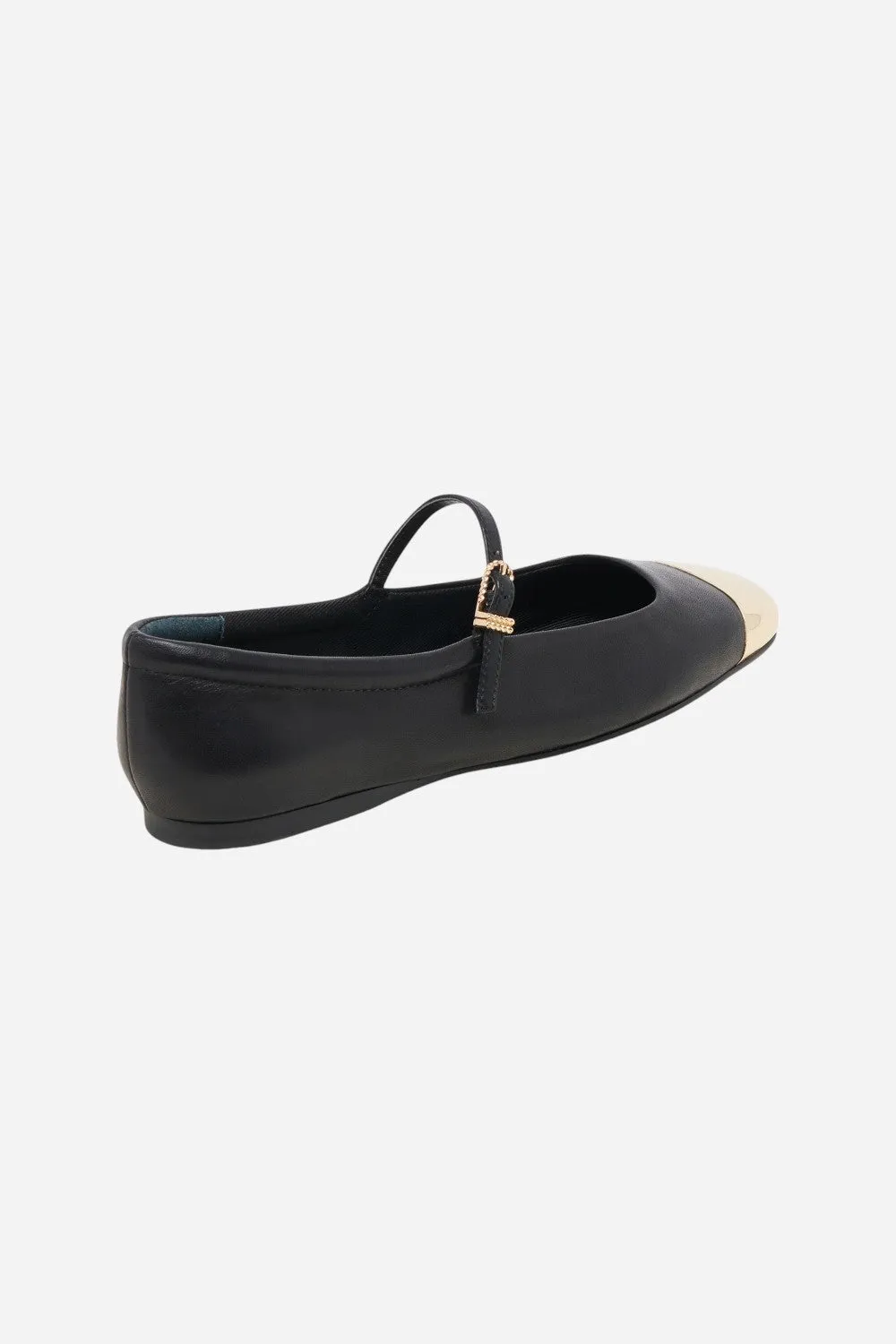 Dolce Vita Reyes Toe Cap in Black Leather