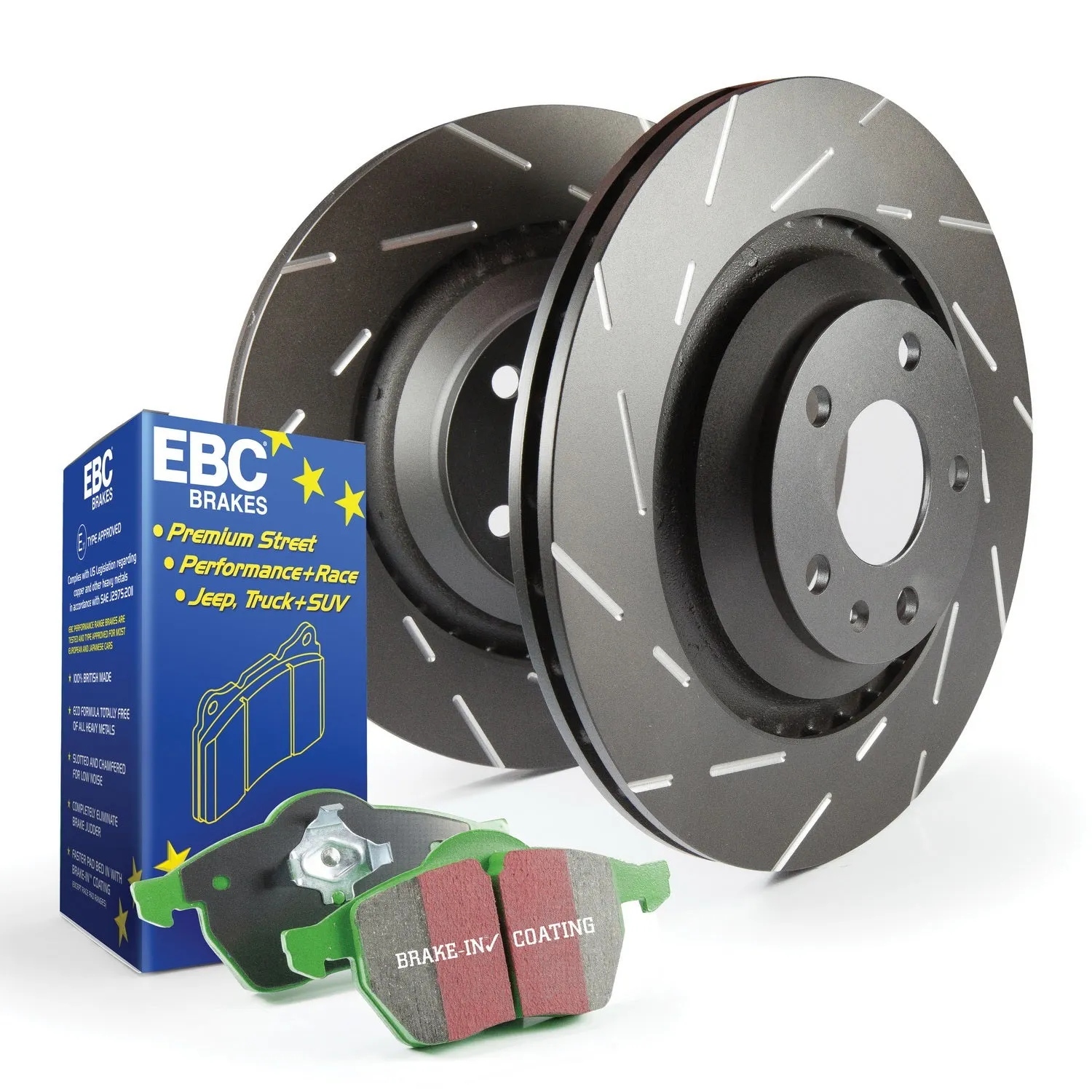 EBC Brakes S2KF1402 S2 Kits Greenstuff 2000 and USR Rotors