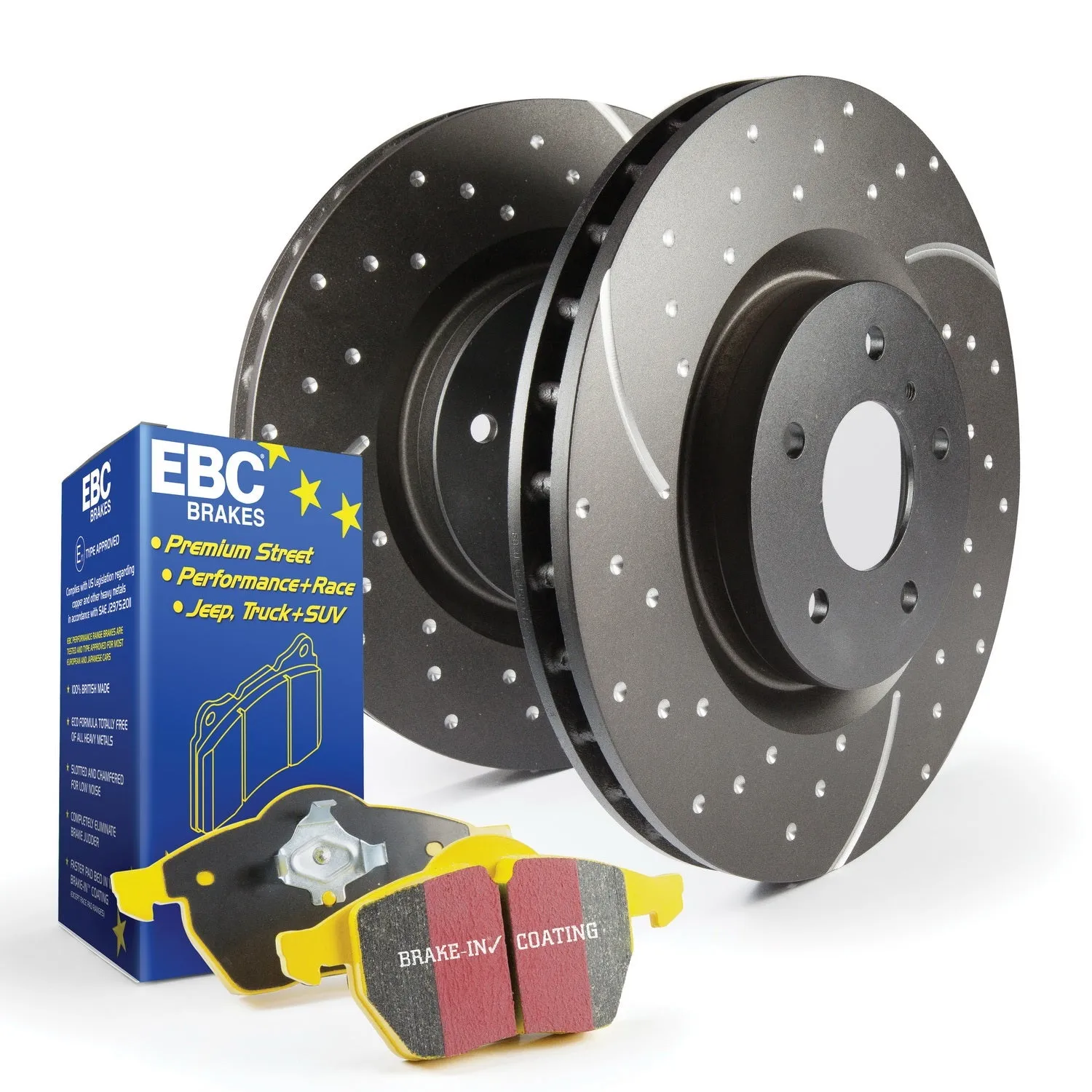 EBC Brakes S5KF1213 S5 Kits Yellowstuff And GD Rotors