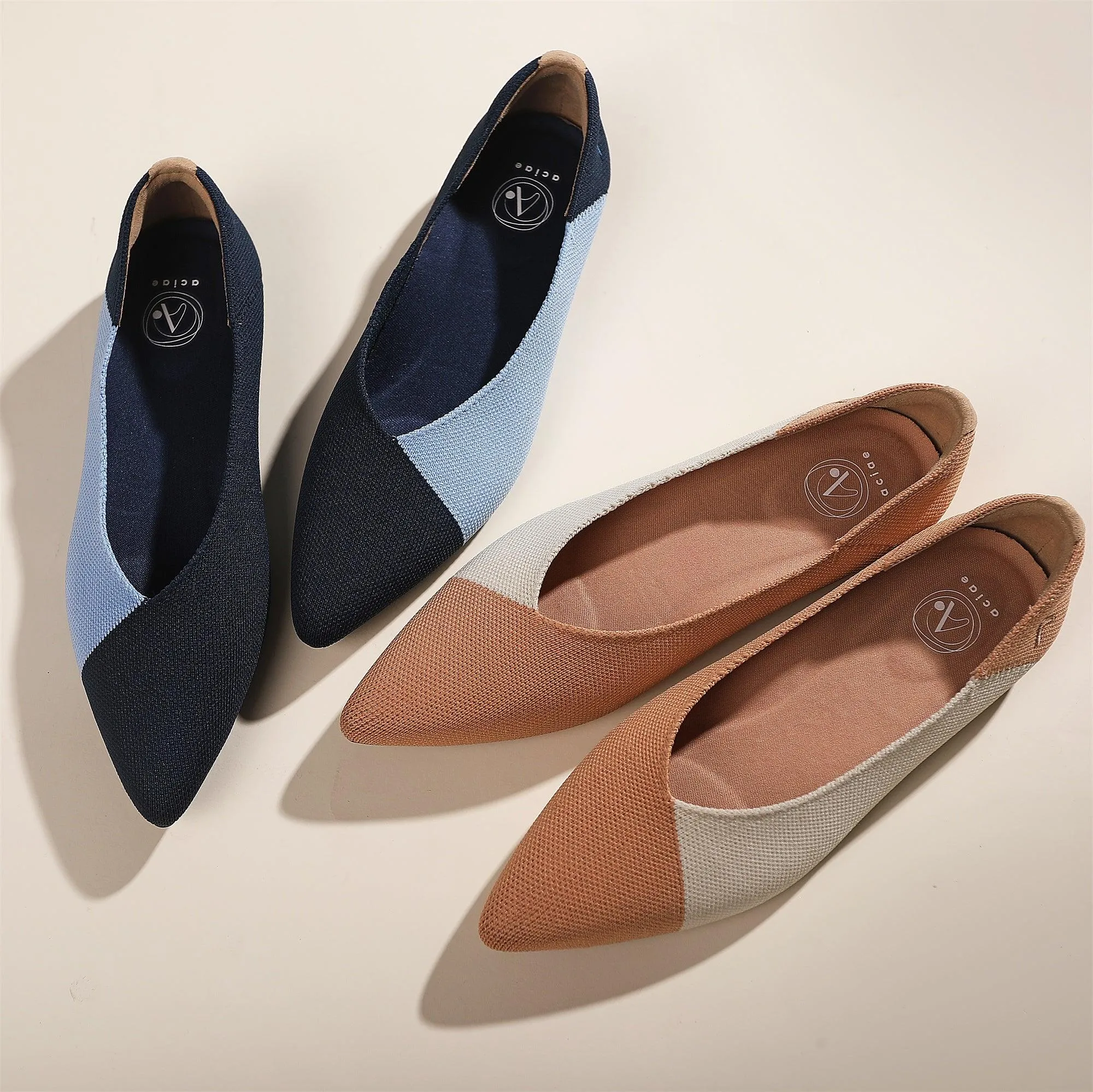 Emma Curved Pointed Toe Flats