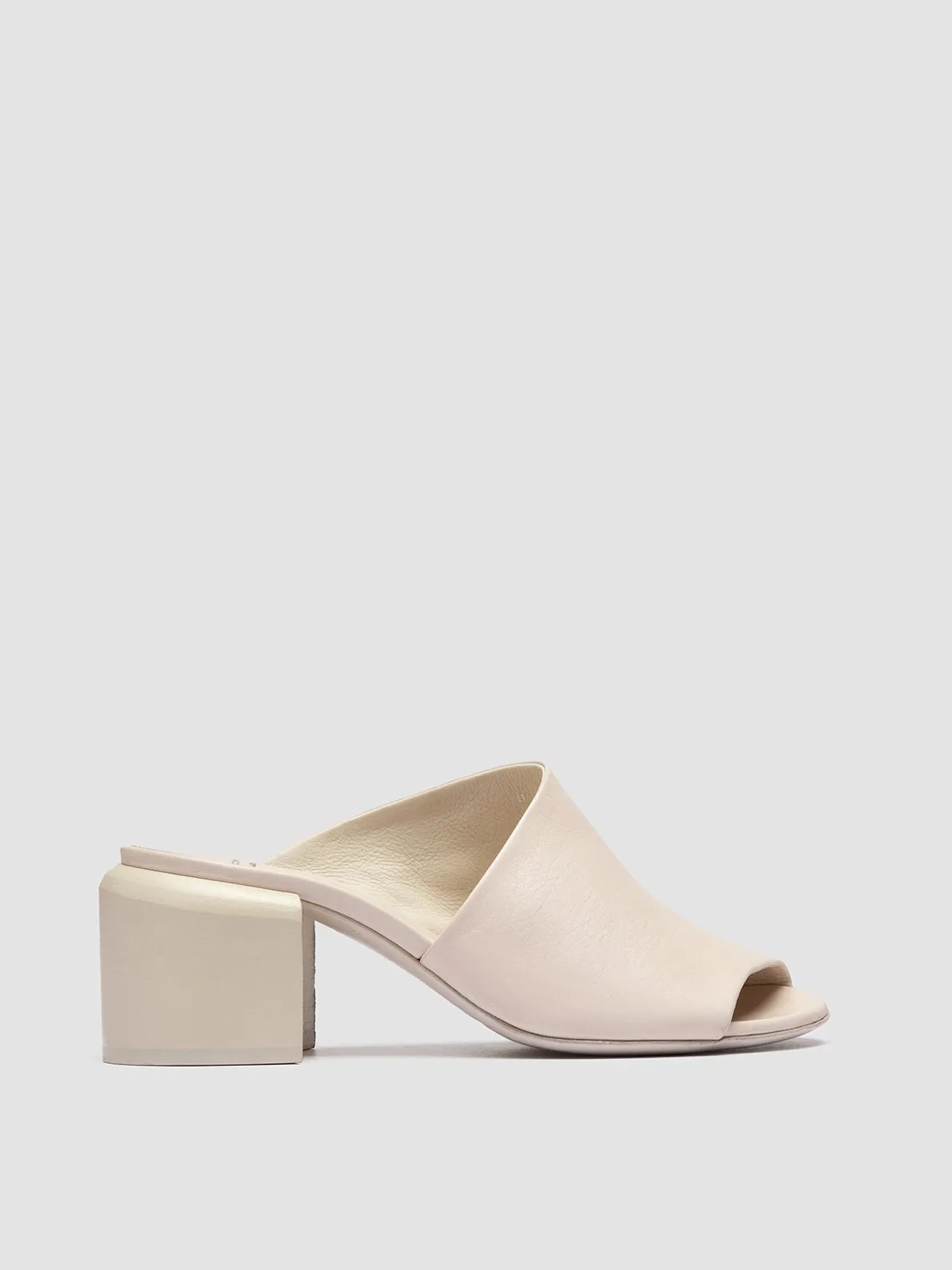 ETHEL 007 - White Leather Sandals