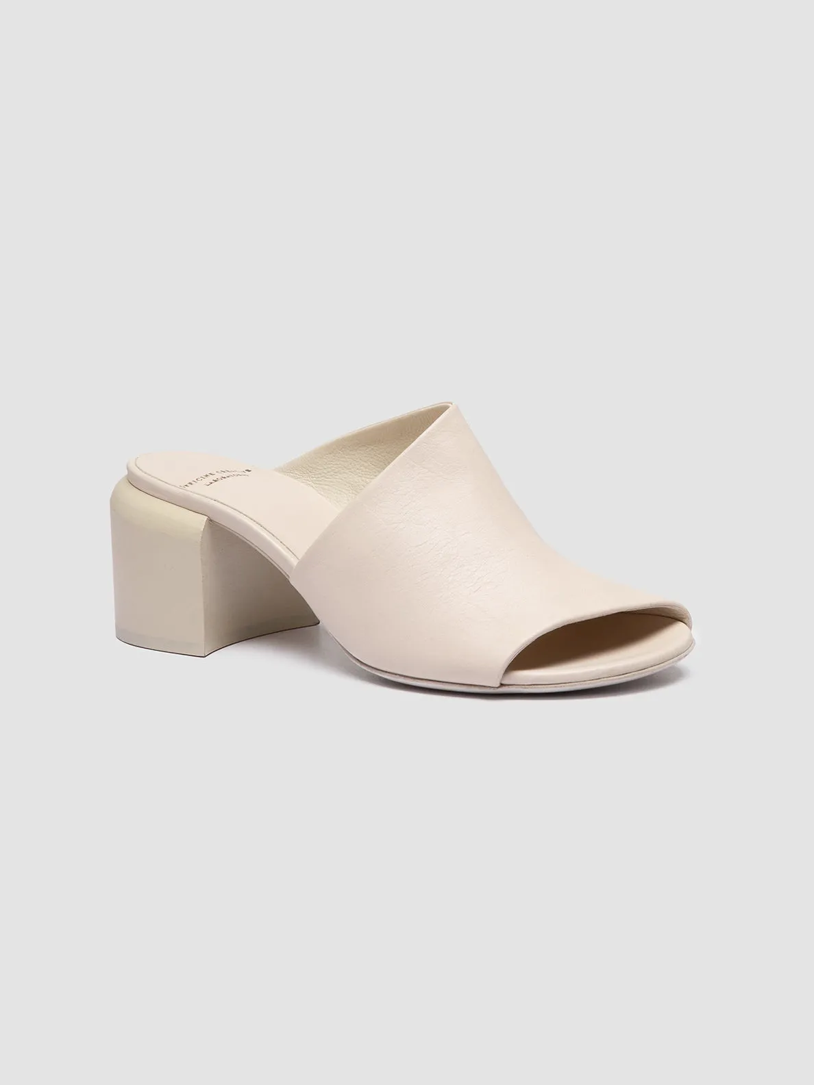 ETHEL 007 - White Leather Sandals