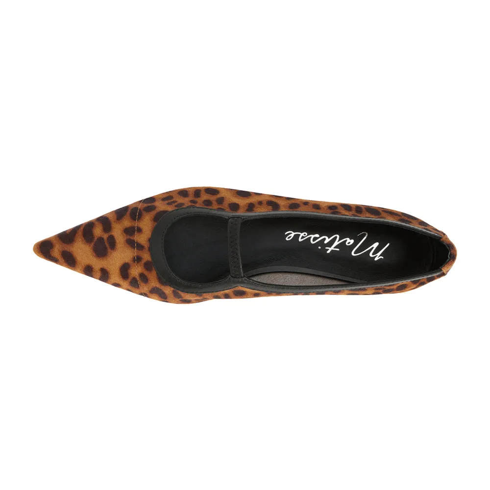 Fleur Leopard Mary Jane Flats